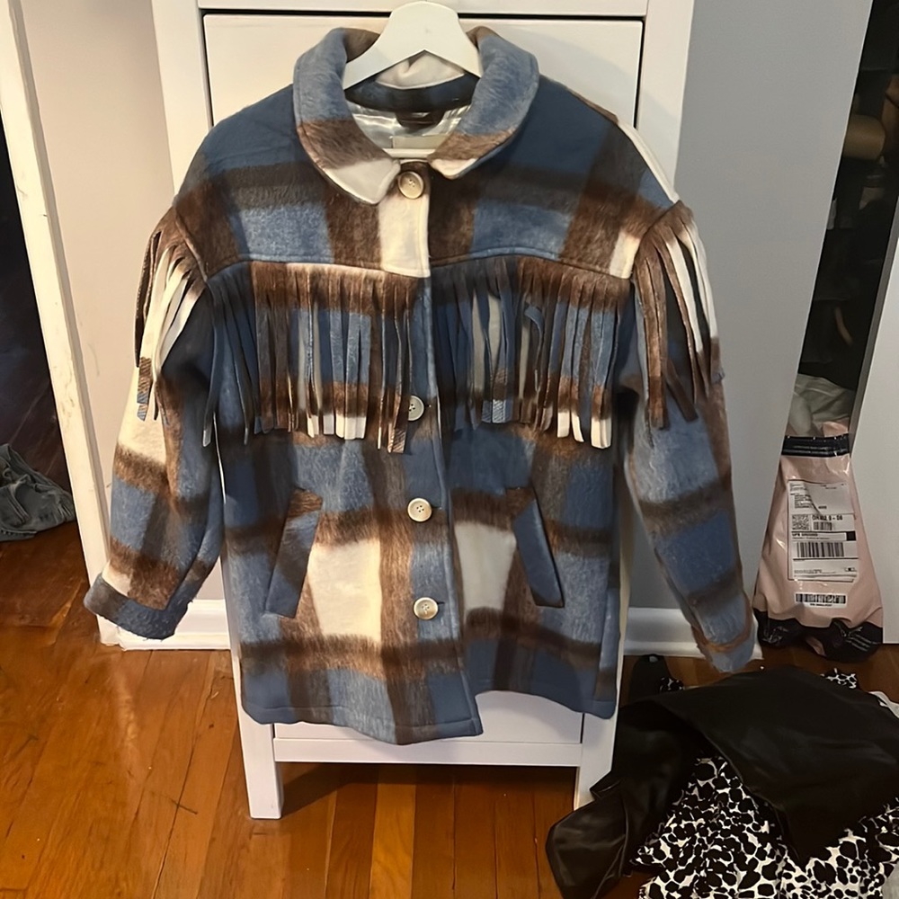 Shacket with fringe